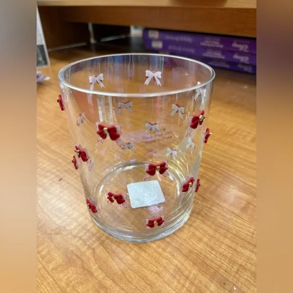 Viral Red Bow Glass Container Jar - Picture 4 of 5